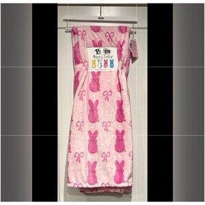 Peeps Pink Bow Blanket